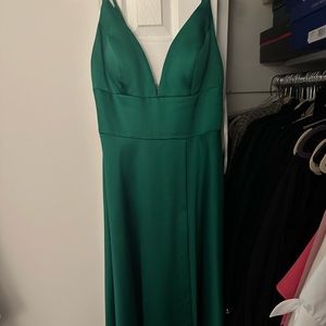Jovani Emerald Green Gown Size 10 from Neiman Marcus. Worn once .